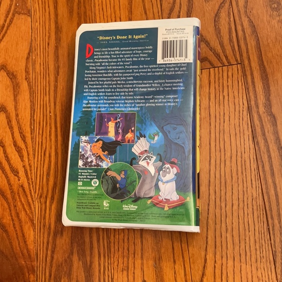 Walt Disney Masterpiece Pocahontas original VHS - Picture 3 of 4